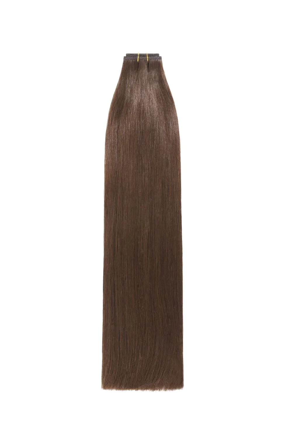 Medium Brown (#4) Remy Royale Flat Weft Hair Extensions