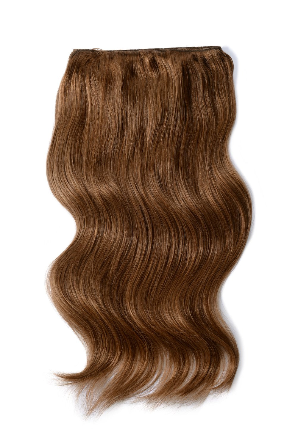Double Wefted Full Head Remy Clip in Human Hair Extensions - Toffee Brown (#5)