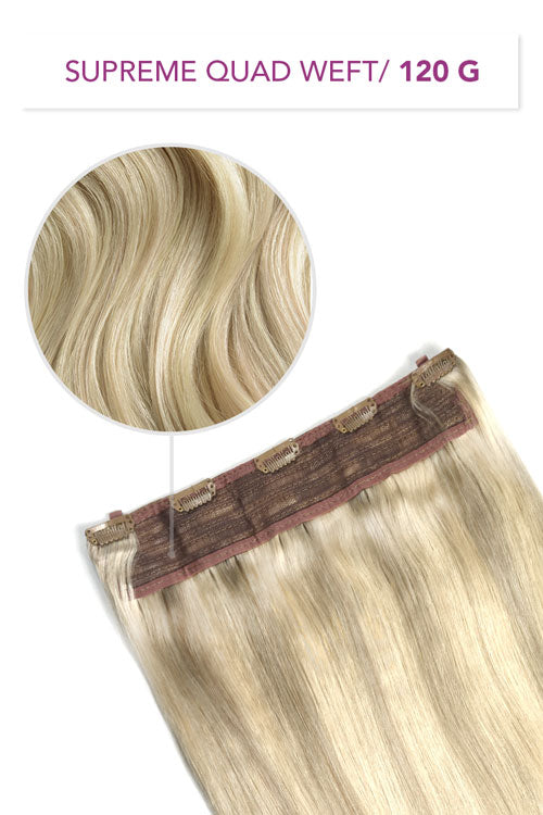 BlondeMe (#60/SS) Supreme Quad Weft Einteilige Clip-In-Haarverlängerungen