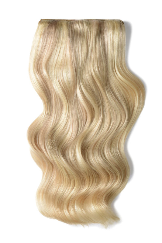 Double Wefted Full Head Remy Clip in Human Hair Extensions - Blonde Me (60/SS)