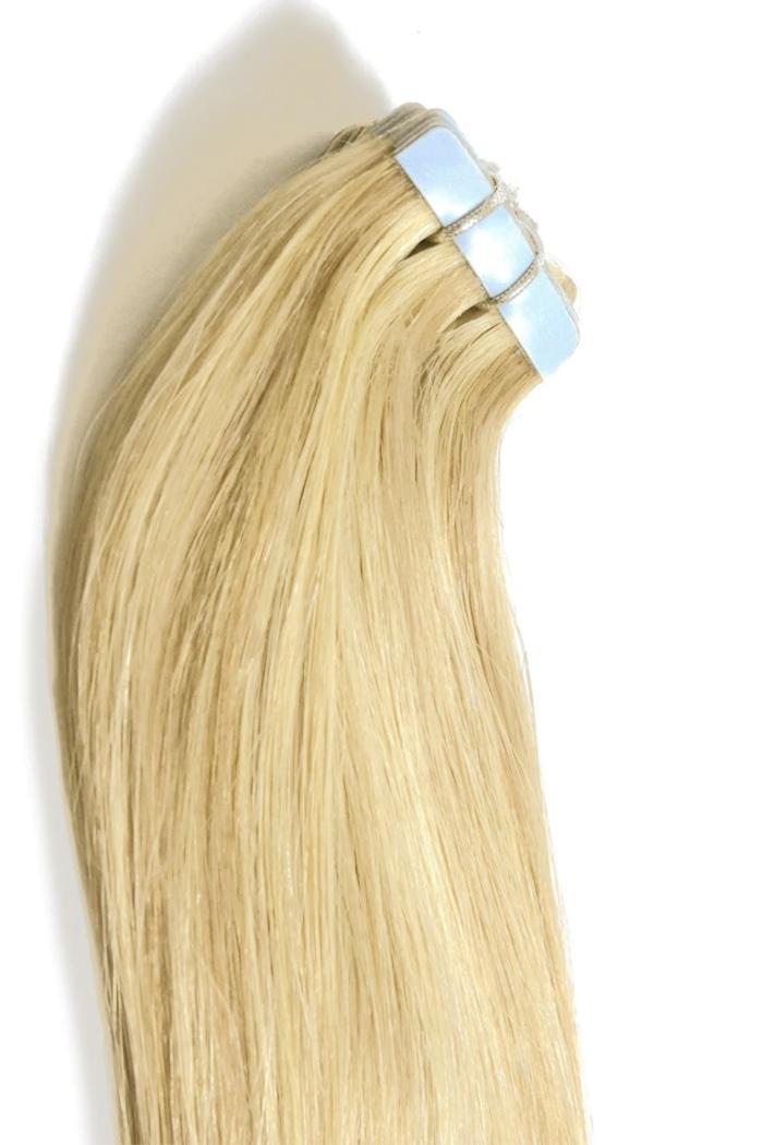 Cremiges Blondes (#22/613) Tape in Haarverlängerungen