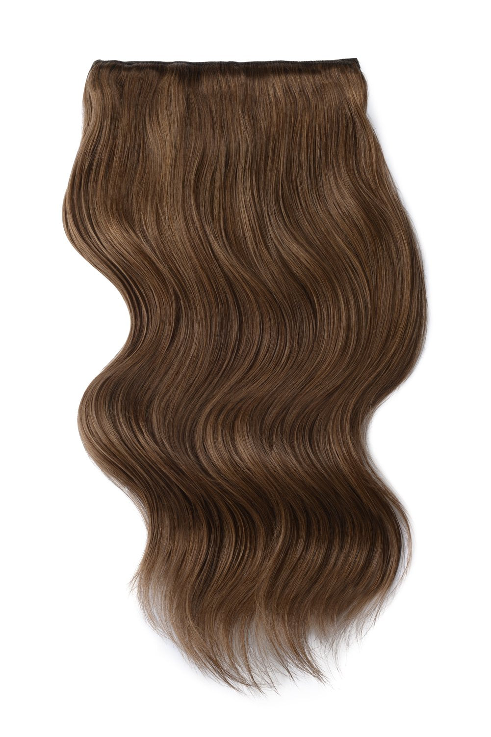 thick hair extensions double weft medium ash brown shade 8 