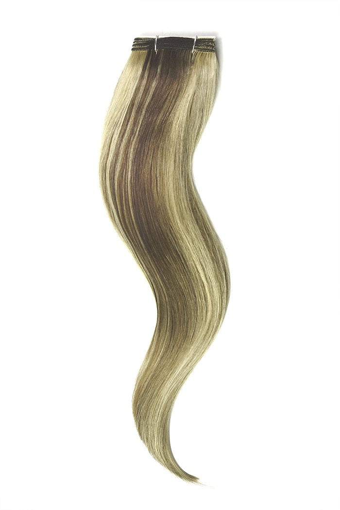 Ash Brown Bleach Blonde Mix Hair Extensions