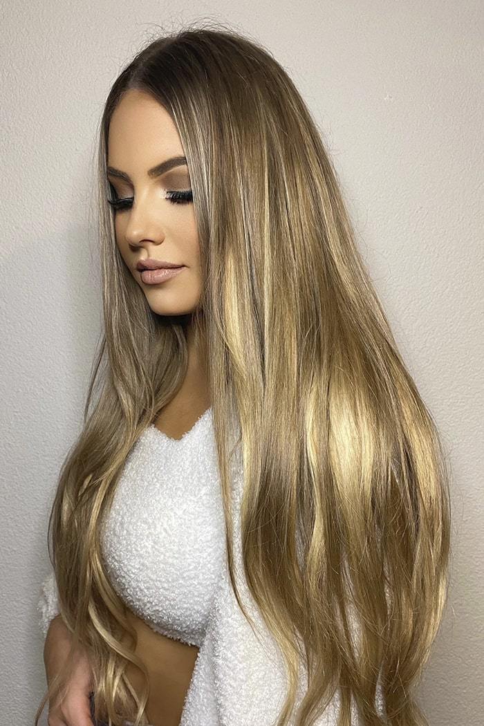 Blonde Balayage Remy Hair Extensions