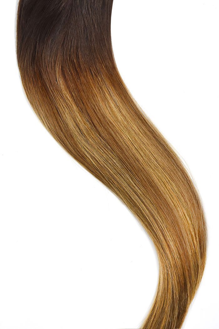 Brown Tape In Balayage Hair Extensions