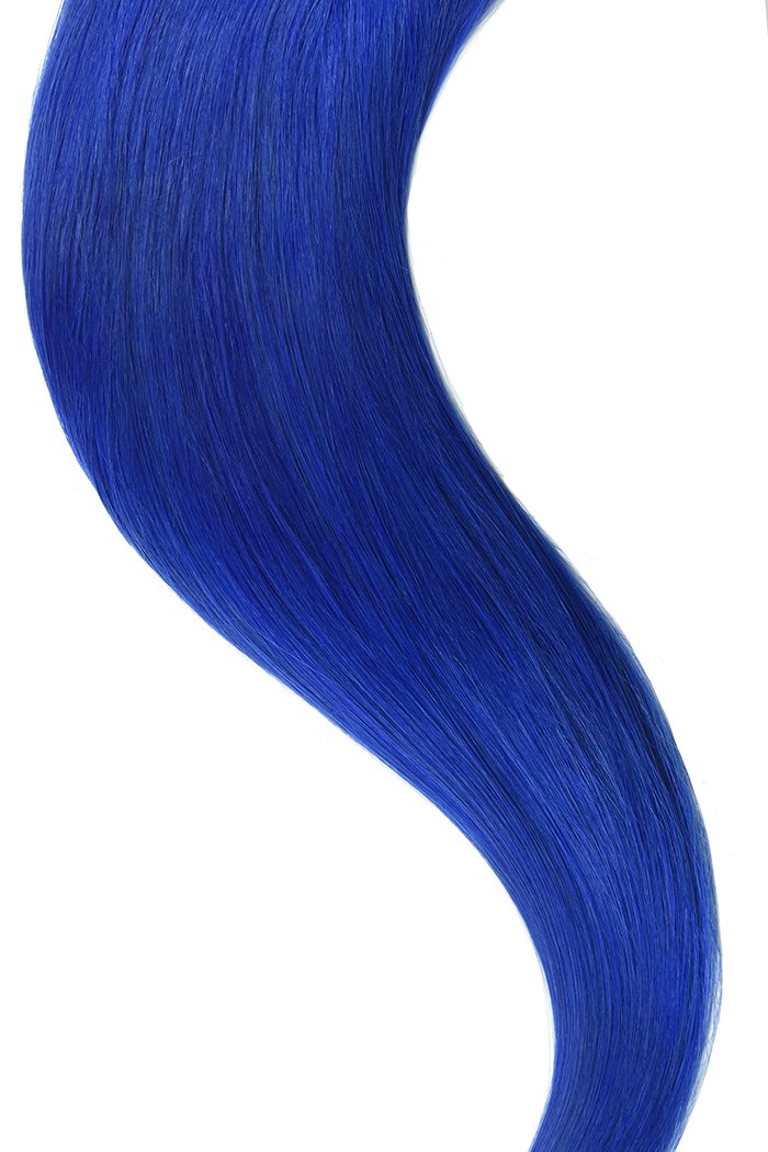 Blue Euro Straight Hair Weft Weave Extensions