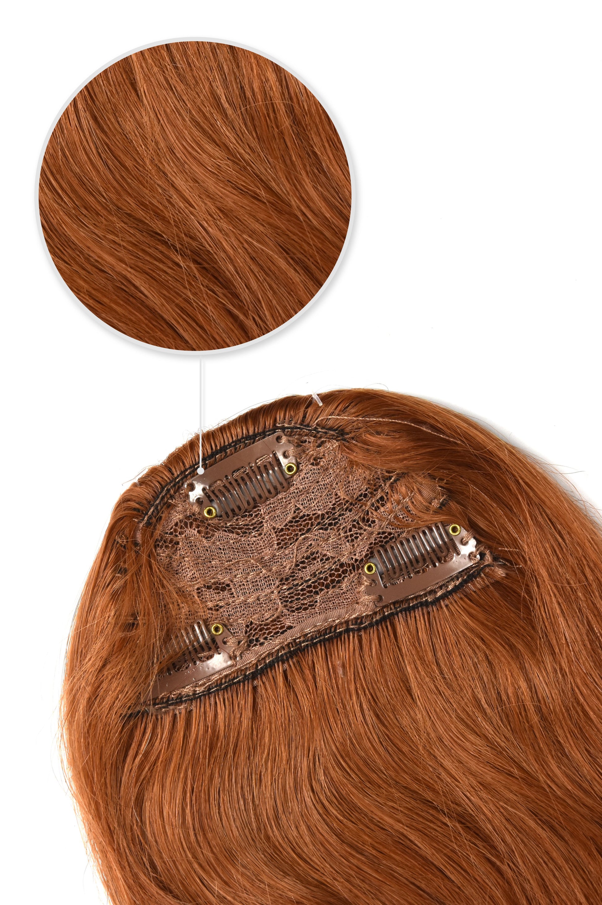 natural red ginger hair extensions clip in fringe