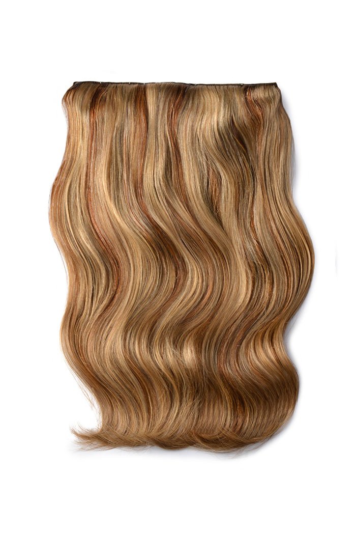 Double Wefted Full Head Remy Clip in Human Hair Extensions - (#27/30)