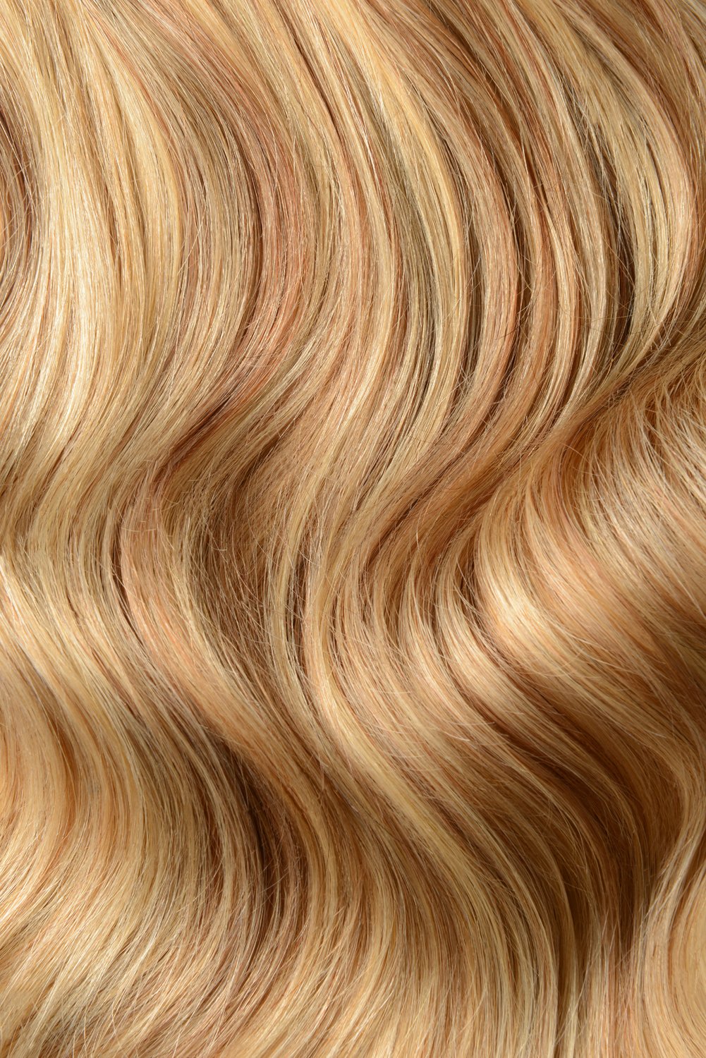 Clip-in-Echthaarverlängerungen aus Remy-Echthaar mit doppelter Tresse für den ganzen Kopf – Butterscotch-Blond (#10/16)