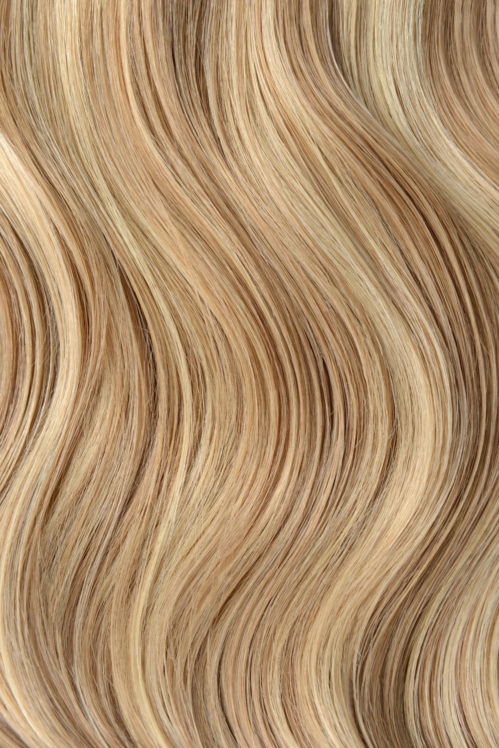 Double Wefted Full Head Remy Clip in Human Hair Extensions - Biscuit Blondey (#18/613)