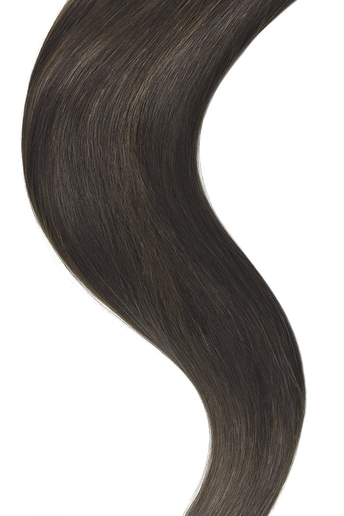 Dark Brown Euro Straight Hair Weft Weave Extensions