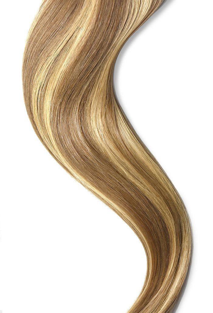 Medium Golden Brown Golden Blonde Mix Euro Straight Hair Weft Weave Extensions