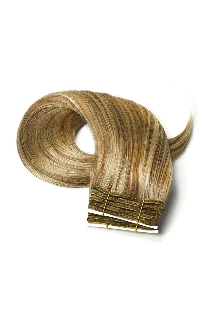 Medium Golden BrownGolden Blonde Mix Human Hair Extensions