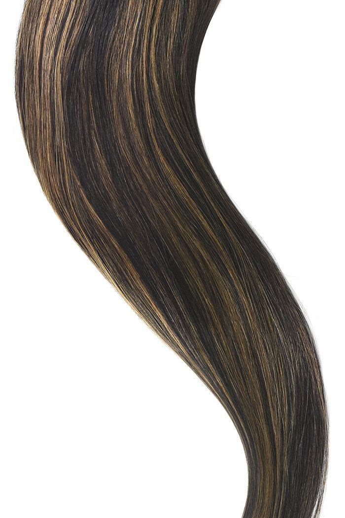 Natural Black Auburn Mix Euro Straight Hair Weft Weave Extensions