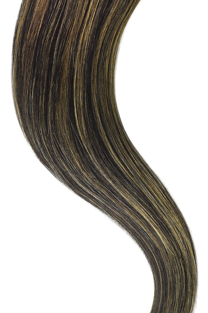 Natural Black Blonde Mix Straight Hair Weft Weave Extensions