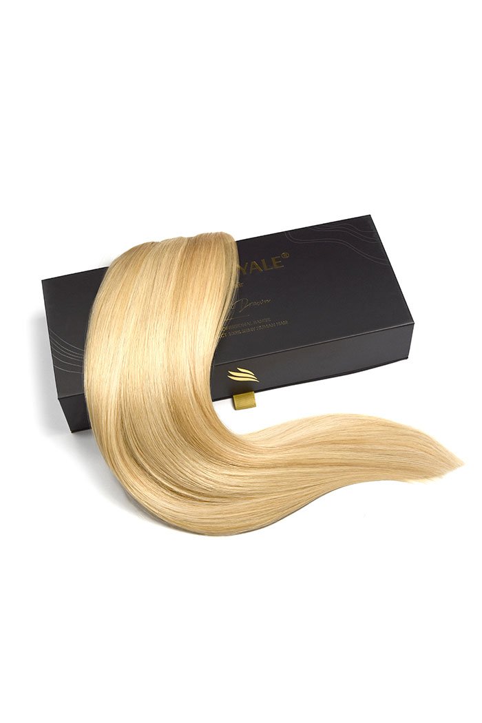 Remy Royale Double Drawn  Human Hair Weft Weave  Extensions - Barbie Blonde (#16/60)