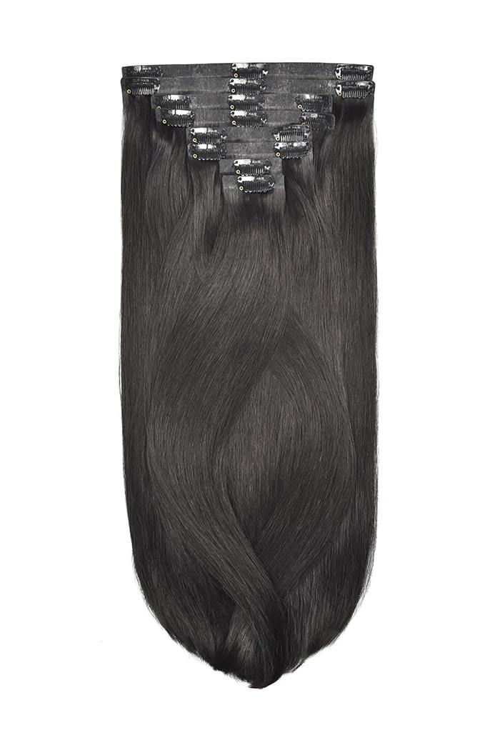 Remy Royale Seamless Clip ins - Off/Natural Black (#1B) Remy Royale Seamless Clip ins Cliphair 
