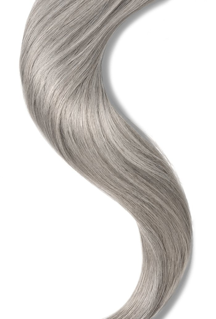  Silver Grey Euro Straight Hair Weft Weave Extensions