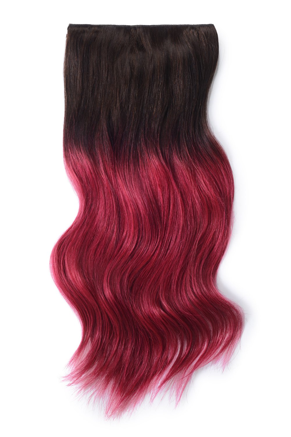 Double Wefted Full Head Remy Clip in Human Hair Extensions - ombre/Ombre (#T2/530)
