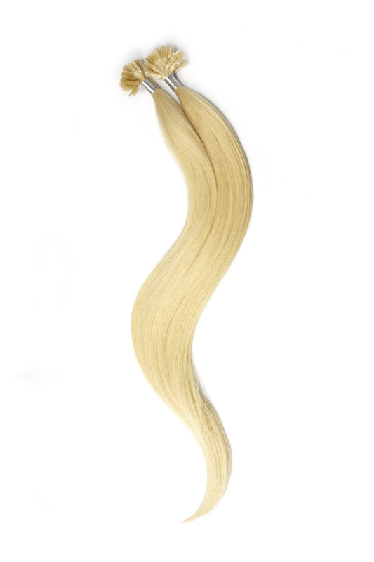Nail Tip / U-Tip Pre-bonded Remy Human Hair Extensions - Bleach Blonde (#613)