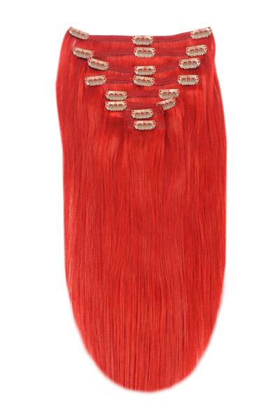 bright red vibrant hair extensions 