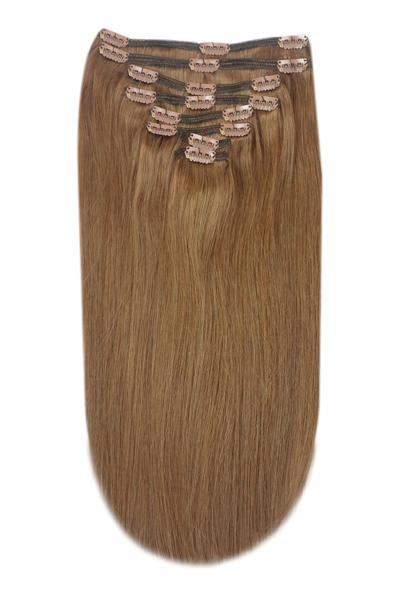 Light Chestnut brown hair extensions clip in 