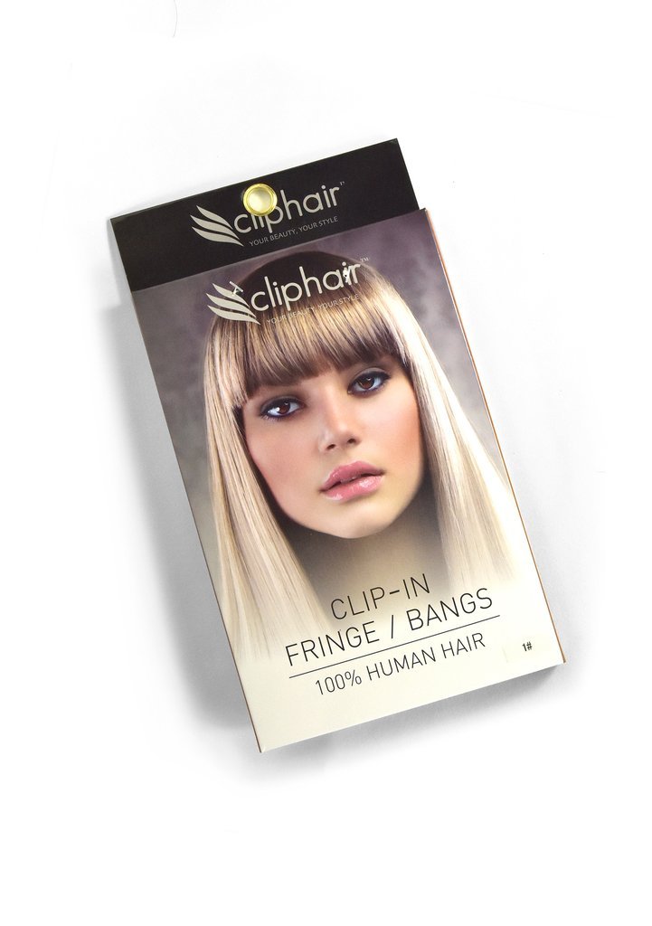 Clip in /on Remy Human Hair Fringe / Bangs - Flaming Ginger (#350)