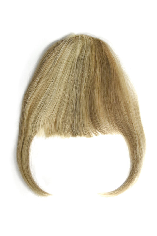 clip in fringes blonde highlights 100% human hair