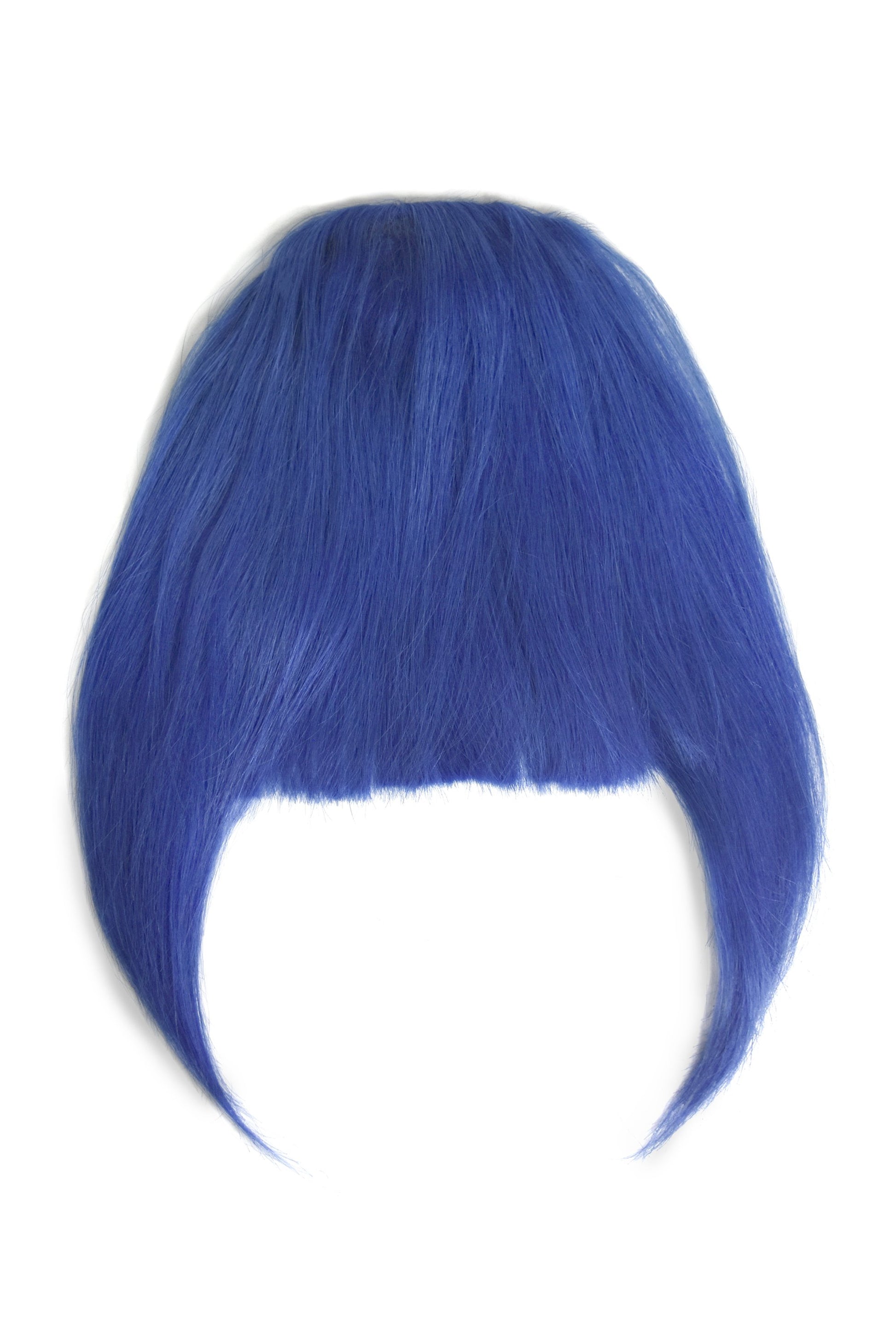 Clip In Fringe/ Bangs Shade Blue 100% Human Hair Extensions