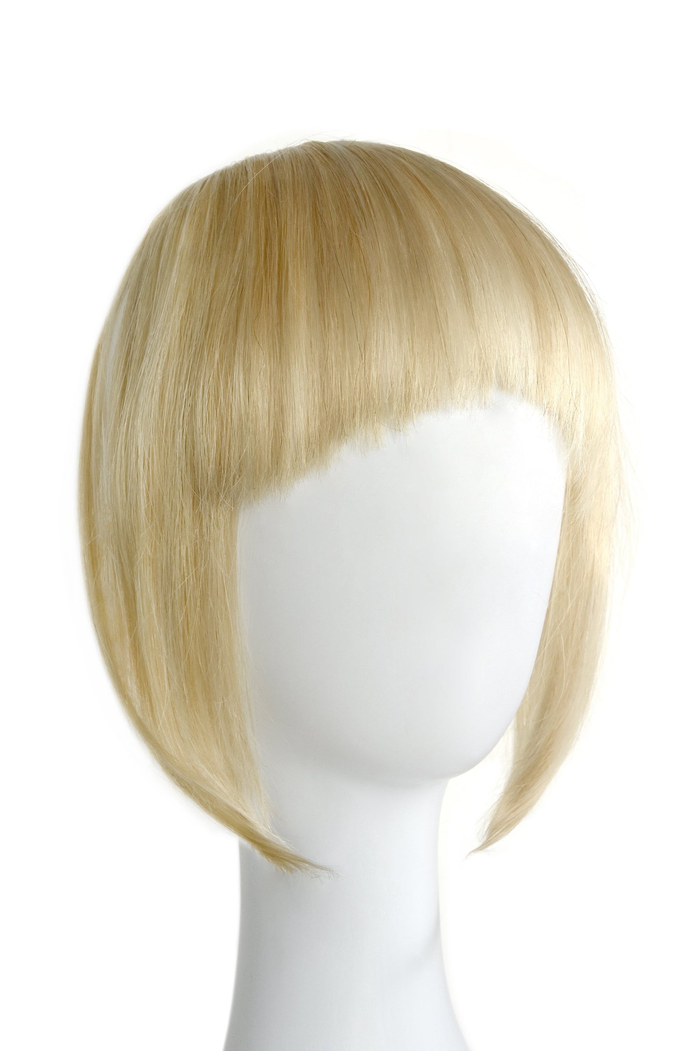 clip in fringe 100% human hair golden blonde highlights shade 16-613