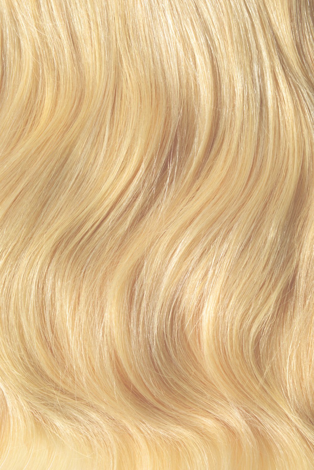 Double Wefted Full Head Remy Clip in Human Hair Extensions - Bleach Blonde (#613)
