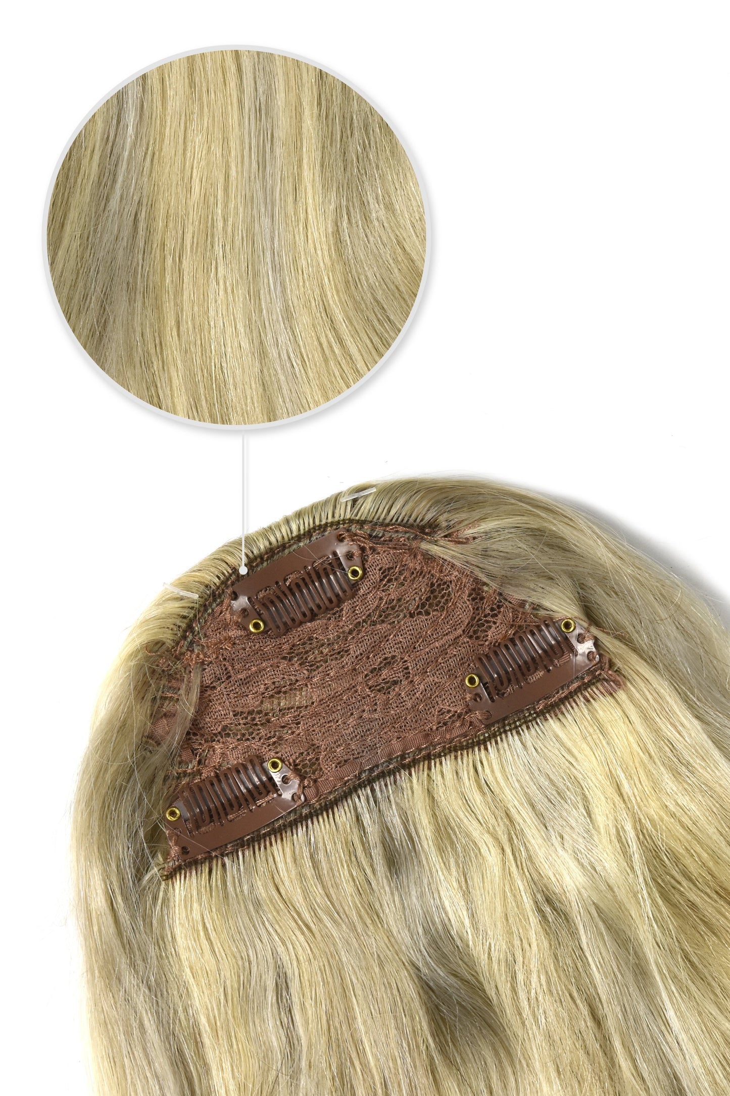 Clip in /on Remy Human Hair Fringe / Bangs - BlondeMe (#60/SS)