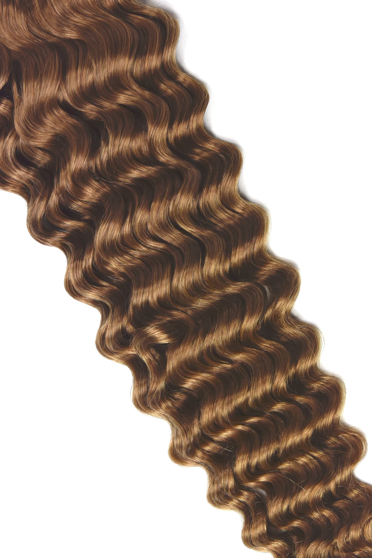 curly clip in hair extensions closeup look of shade Aubrun