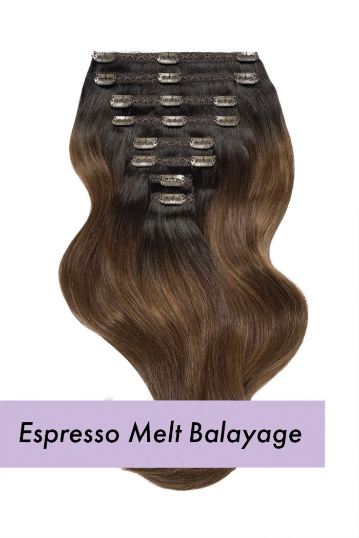 espresso melt balayage ultra volume full hair extension