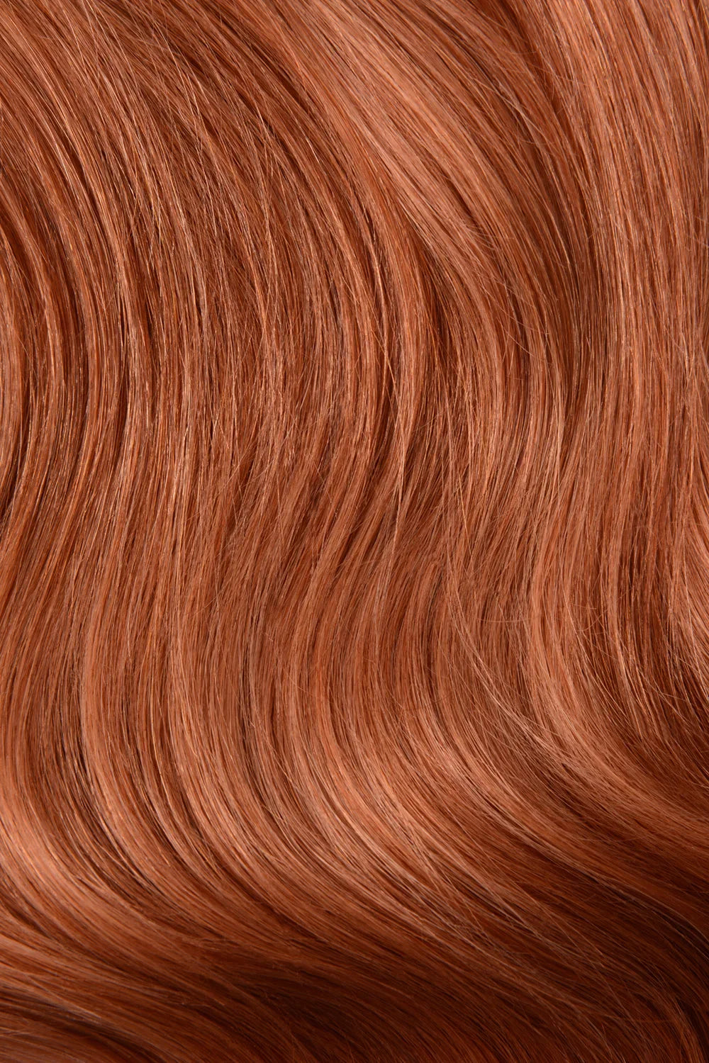 Flaming Ginger (#350) Remy Royale Flat Weft Hair Extensions