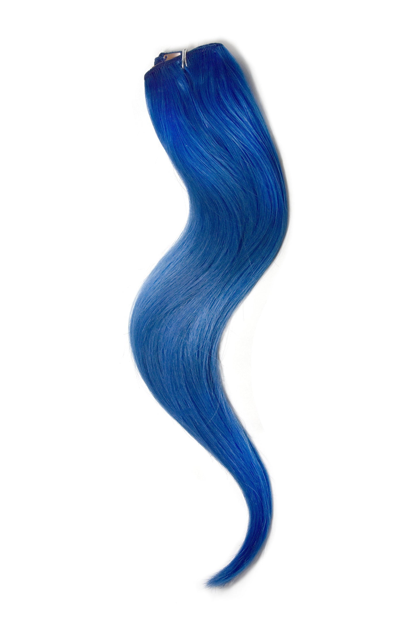 One Piece Top-up Remy Clip in Human Hair Extensions - Blue