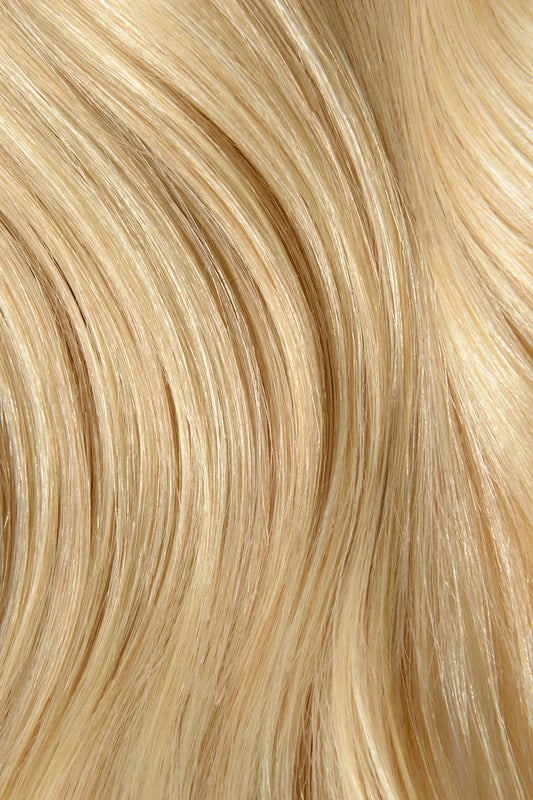 Pale Ash Blonde Seamless Clip In Hair Extensions