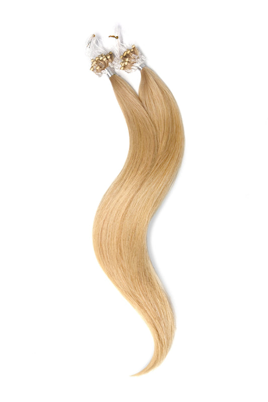 Micro Ring Loop Remy Human Hair Extensions - Light Golden Blonde (#16)
