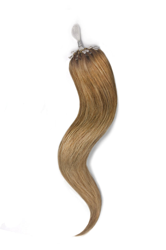 Micro Ring Loop Remy Human Hair Extensions - Dark Blonde (#14)