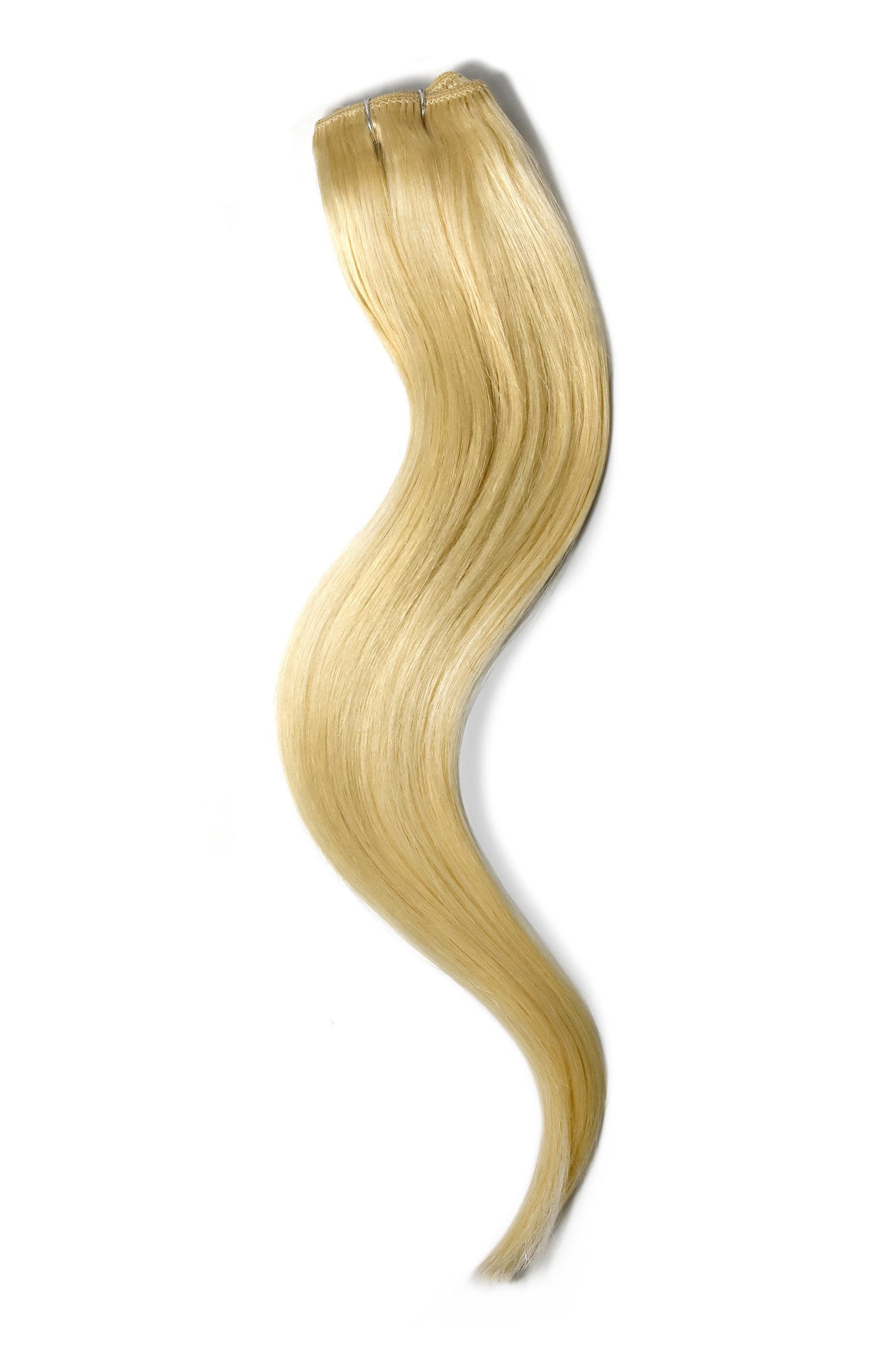 one piece clip in hair extensions bleach blonde shade 613