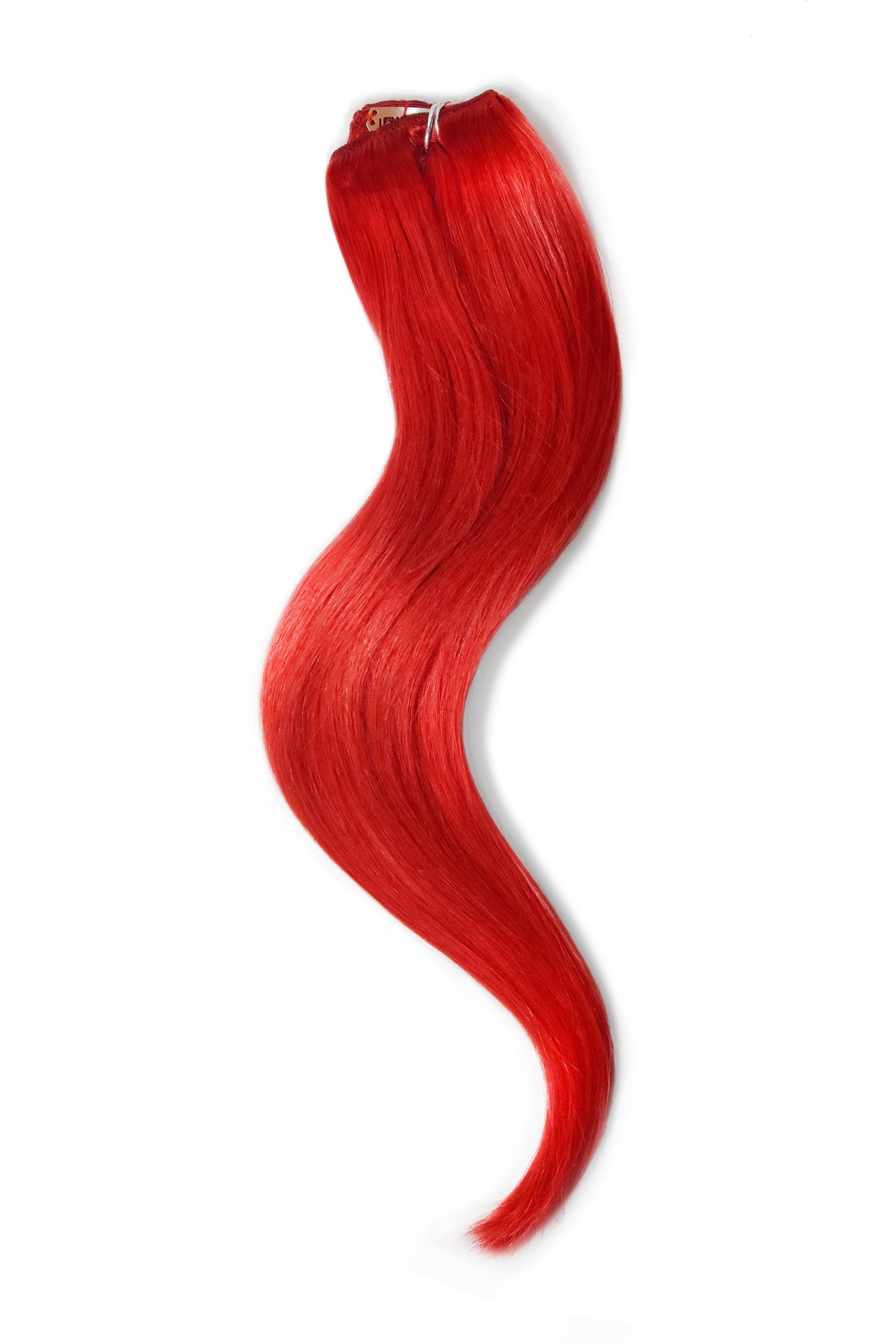 One Piece Top-up Remy Clip in Human Hair Extensions - Red
