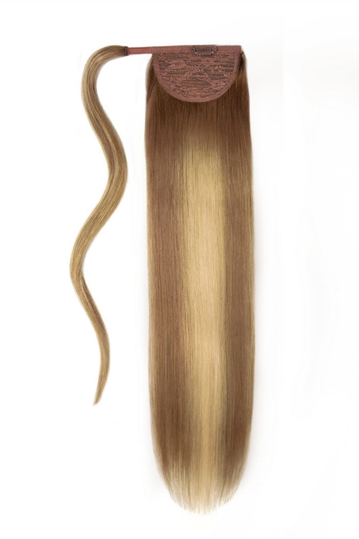 soft bronze ponytail full extension