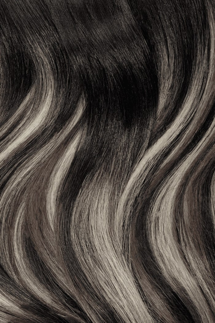 silver shadow balayage color snippet