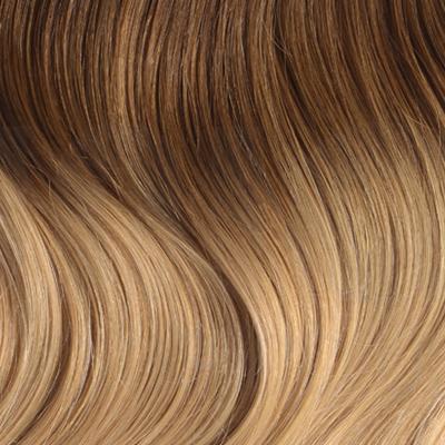 One Piece Top-up Remy Clip in Human Hair Extensions - Toffee Honey Ombre (#T6/27)