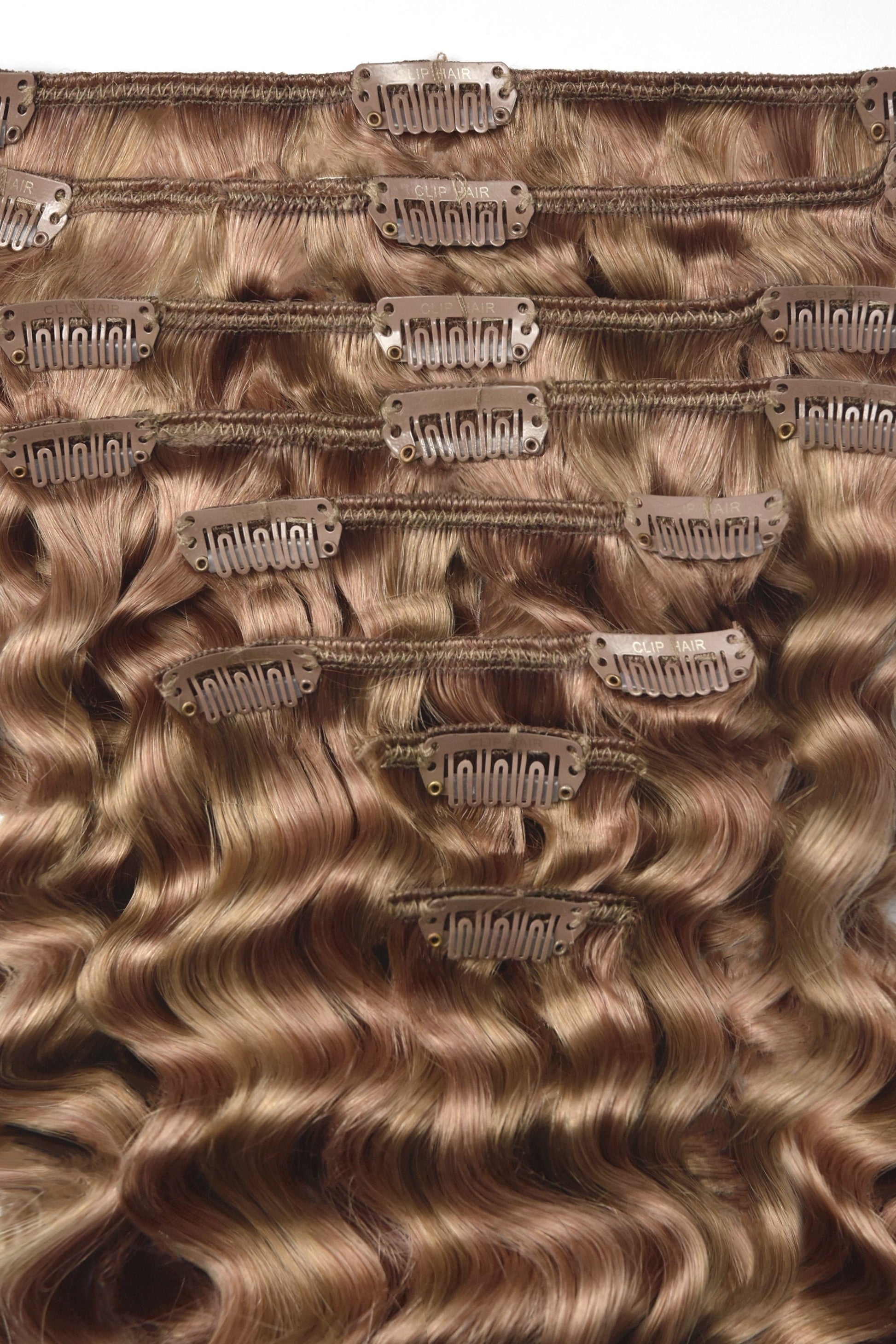 Curly Full Head Remy Clip in Human Hair Extensions #27/30 Curly Clip In Hair Extensions cliphair 